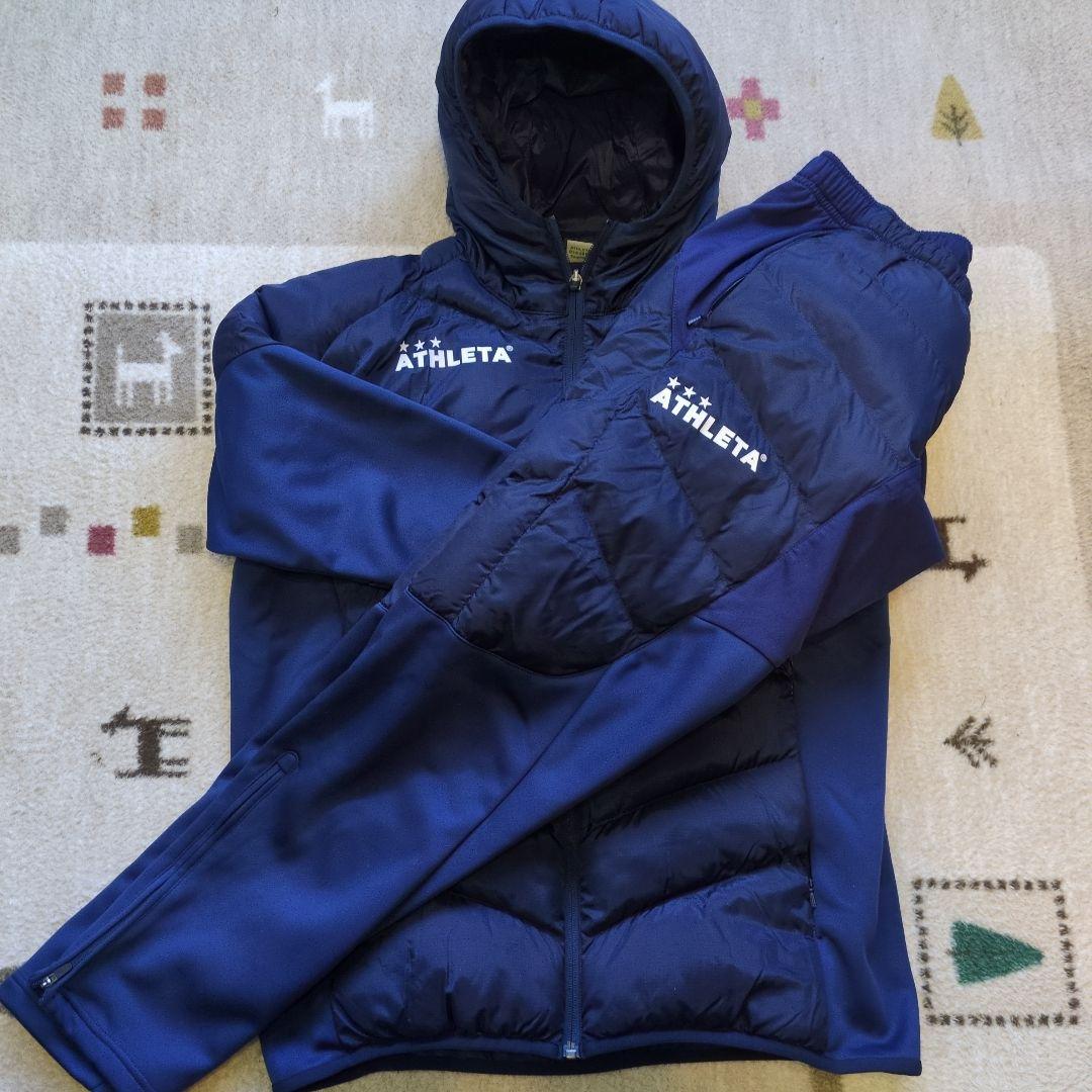 ATHLETA ピステ・ウィンドブレーカー サイズ38 ネイビー