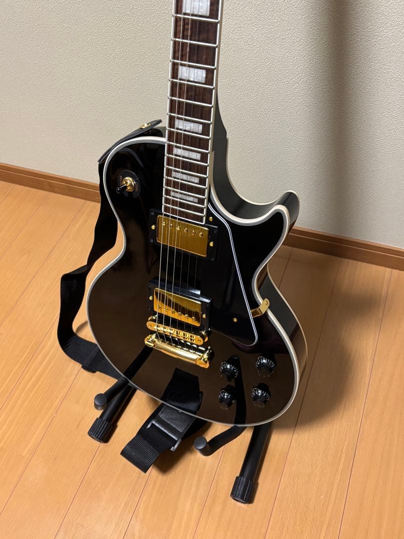 Burny SRLC55 BLK エレキギター　レスポールカスタム ブラック