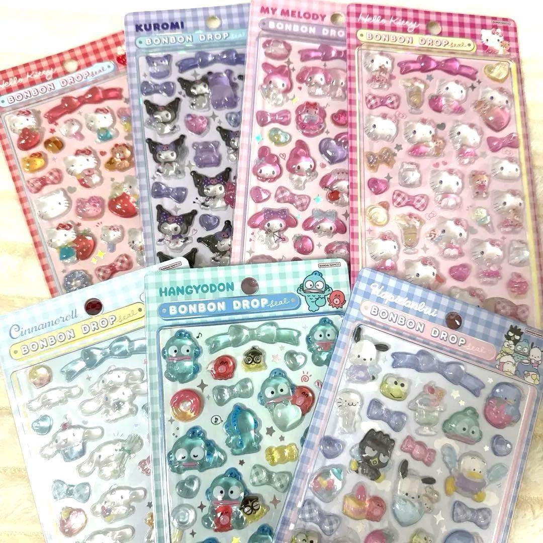 国内正規品　第二弾　サンリオボンボンドロップシール7種セット