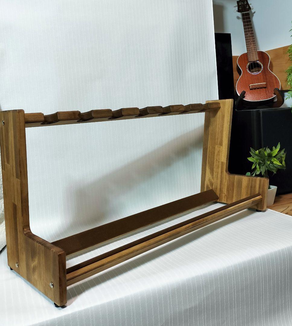 ウクレレスタンド 　7本掛け　ソプラノ〜テナーサイズ対応　ハンドメイド