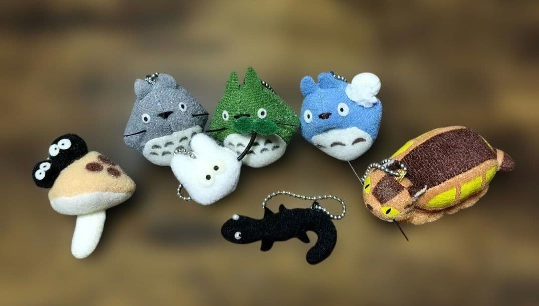 となりのトトロ ジブリコレクション★ぬいぐるみボールチェーンキーホルダー 7個
