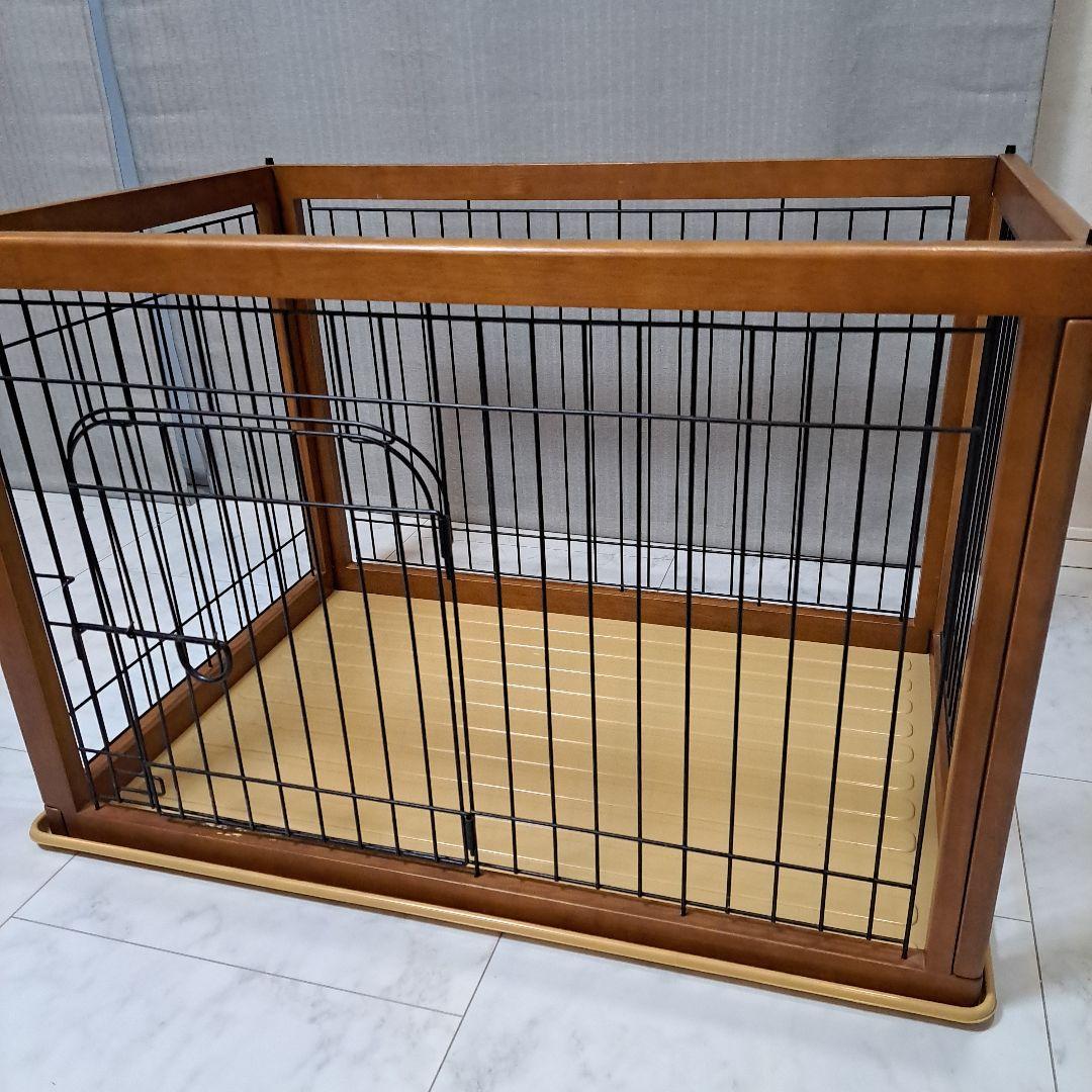 犬用ケージ 木製フレーム　屋根付き　ハウス　サークル　オマケつき