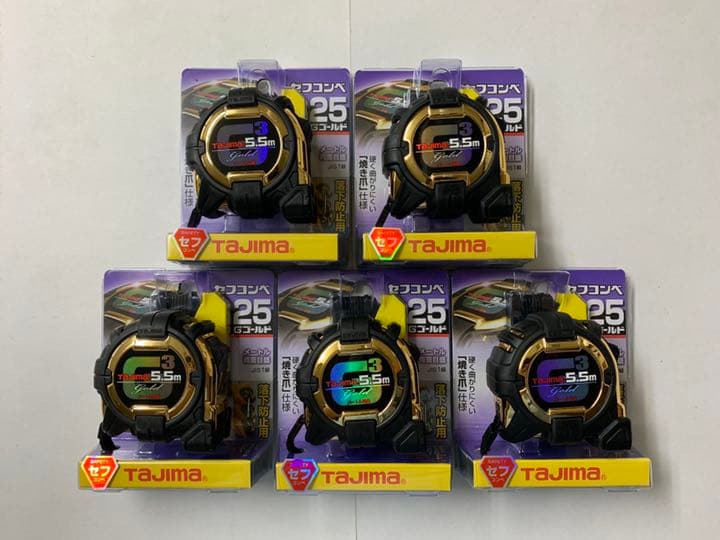 タジマ スケール コンベックス セフコンベ G3ゴールドロック-25×5個