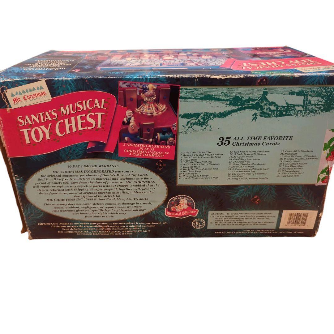 【レトロ】ミスタークリスマス サンタ ミュージカル トイチェスト オルゴール演奏