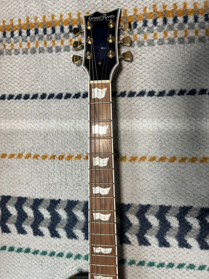 ギター GrassRoots G-EC CTM QM RaindeerBlue