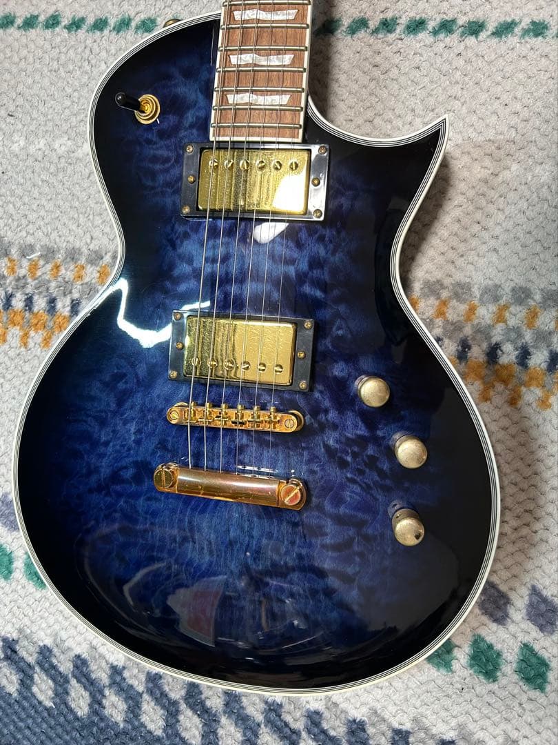 ギター GrassRoots G-EC CTM QM RaindeerBlue