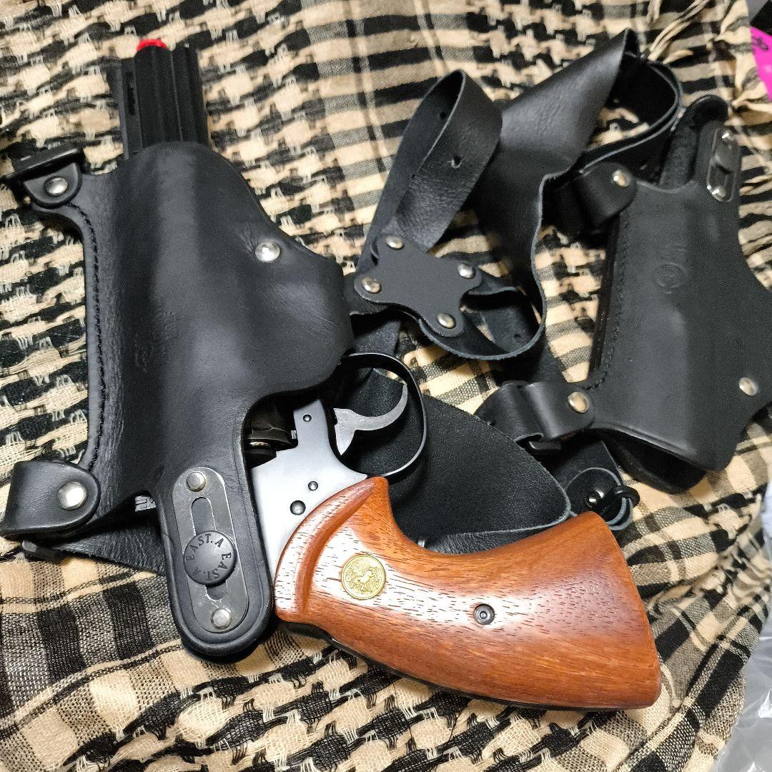 【セール中】1タナカワークス製コルトパイソン　リボルバーマグナム　ウッドグリップ