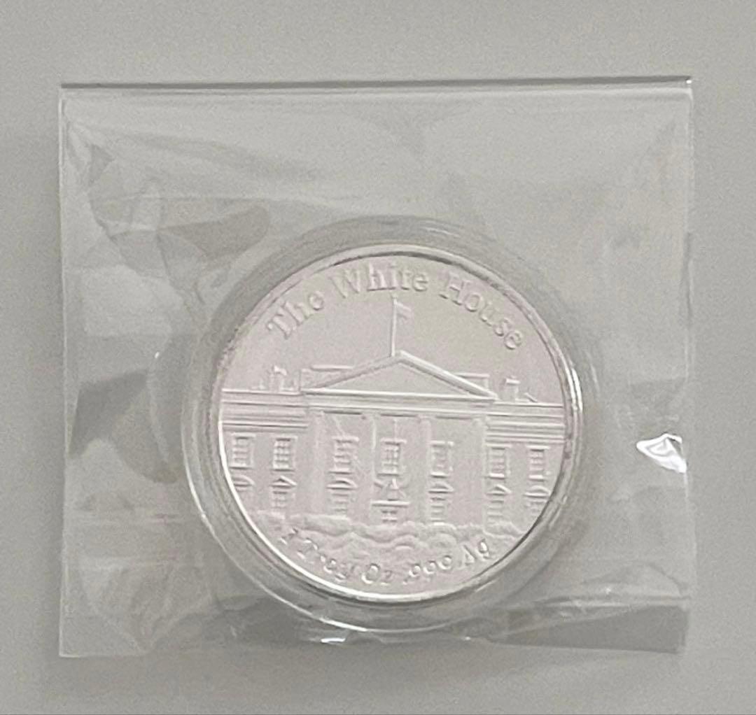 【2セット販売】新品　1 トロイ・オズ .999 純銀メダル ドナルド・トランプ