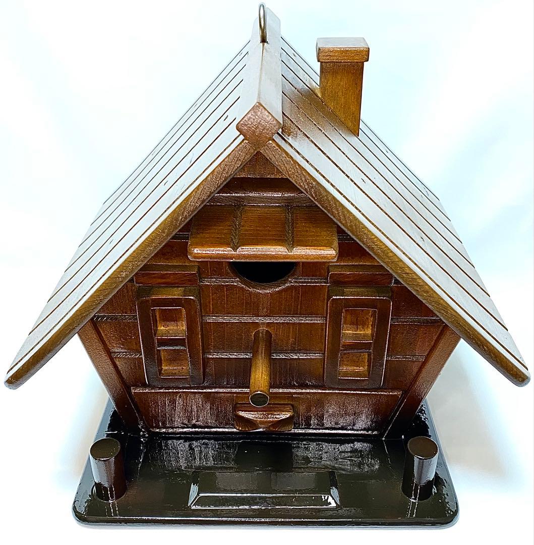 【新品】木製家型巣箱 小鳥の巣箱