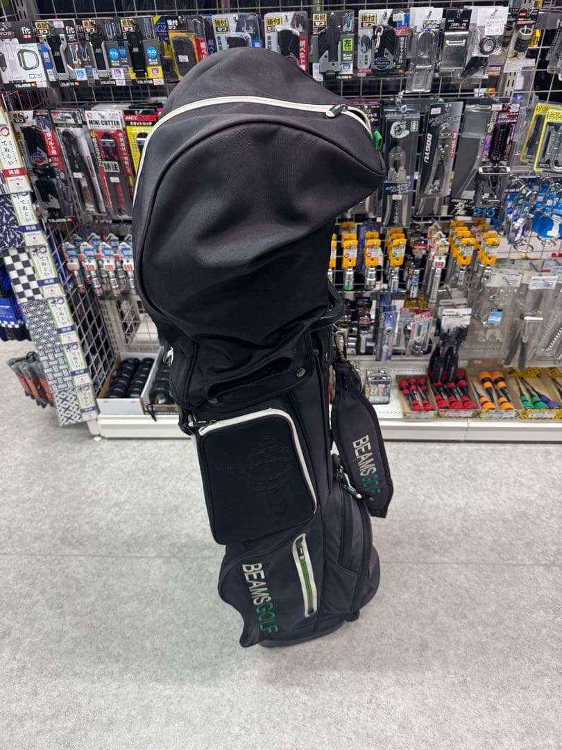 BEAMS GOLF スタンドバッグ ブラック/グリーン