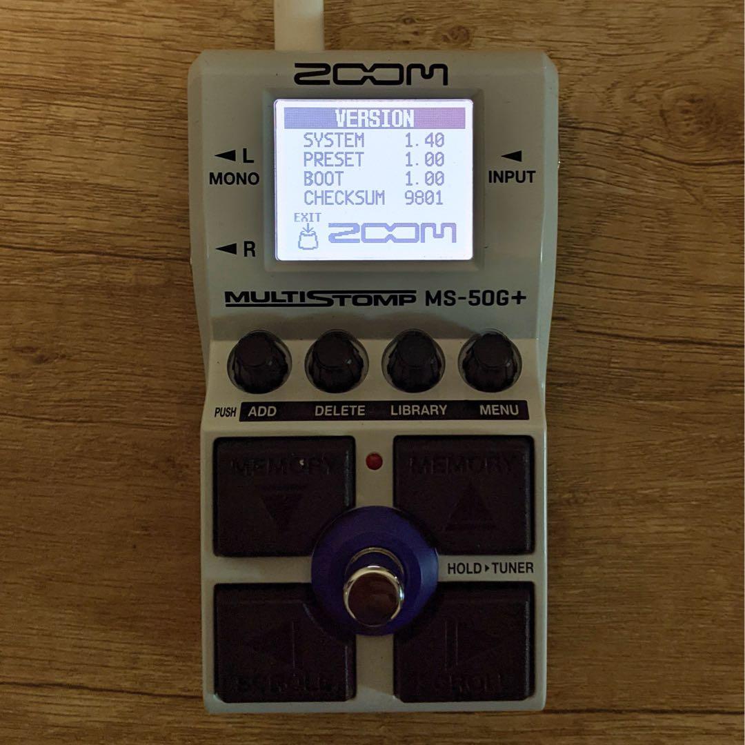 ZOOM MS-50G+ MULTISTOMP／箱・取説付／動作確認済／FW最新