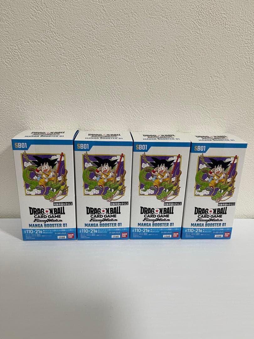 フュージョンワールド　MANGA BOOSTER 01 BOX 未開封　4box