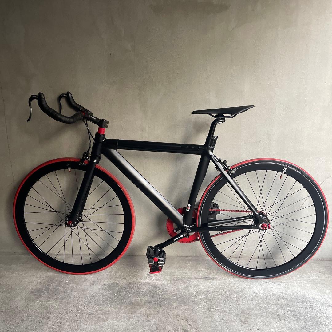 関東圏限定販売　美品　LEADER 725 ピストバイク ブラック/レッド