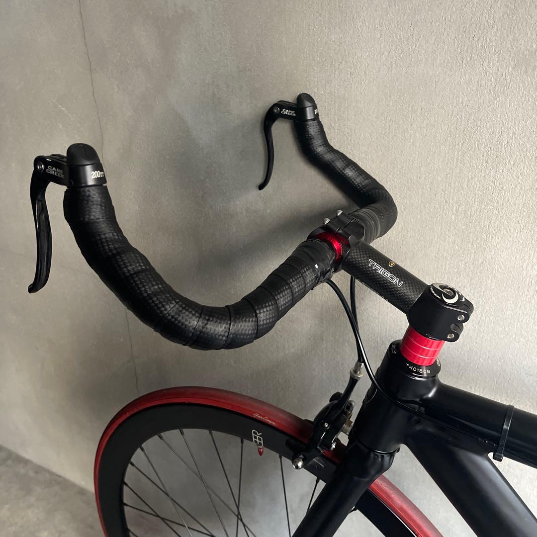 関東圏限定販売　美品　LEADER 725 ピストバイク ブラック/レッド