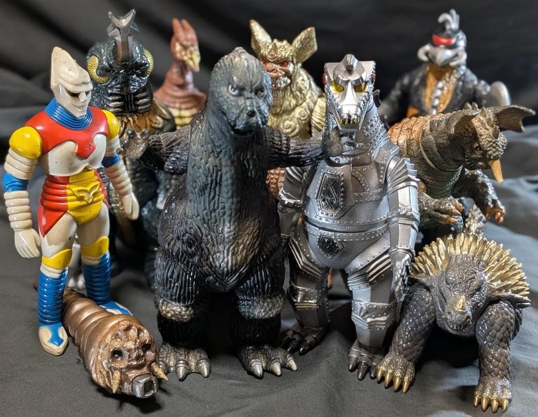昭和ゴジラ東宝チャンピオンまつり（バンダイ）ソフビフィギュア10体セット