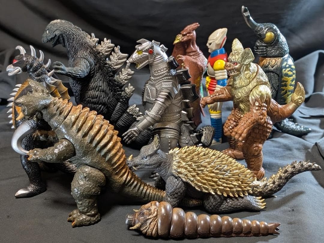 昭和ゴジラ東宝チャンピオンまつり（バンダイ）ソフビフィギュア10体セット