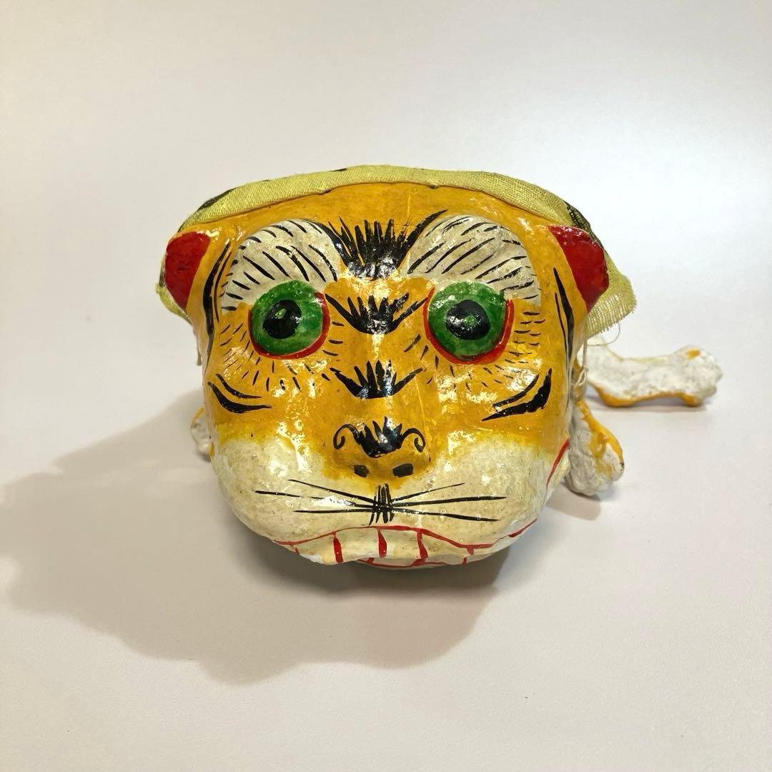 世界の民芸　古作　台湾　民衆玩具　布袋戯　虎爺　偶頭　人形芝居　民間信仰　魔除け