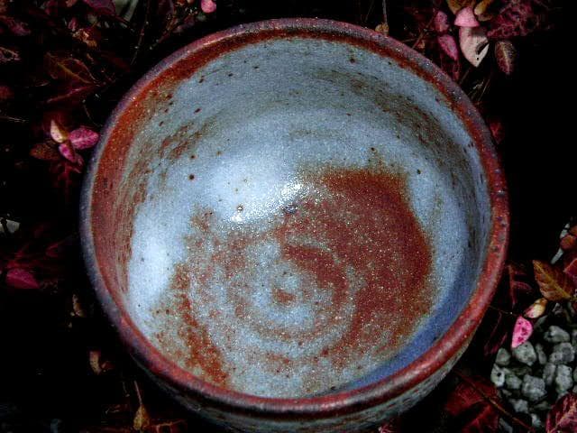 ♥鼠志野　茶碗　在銘　桐箱付き