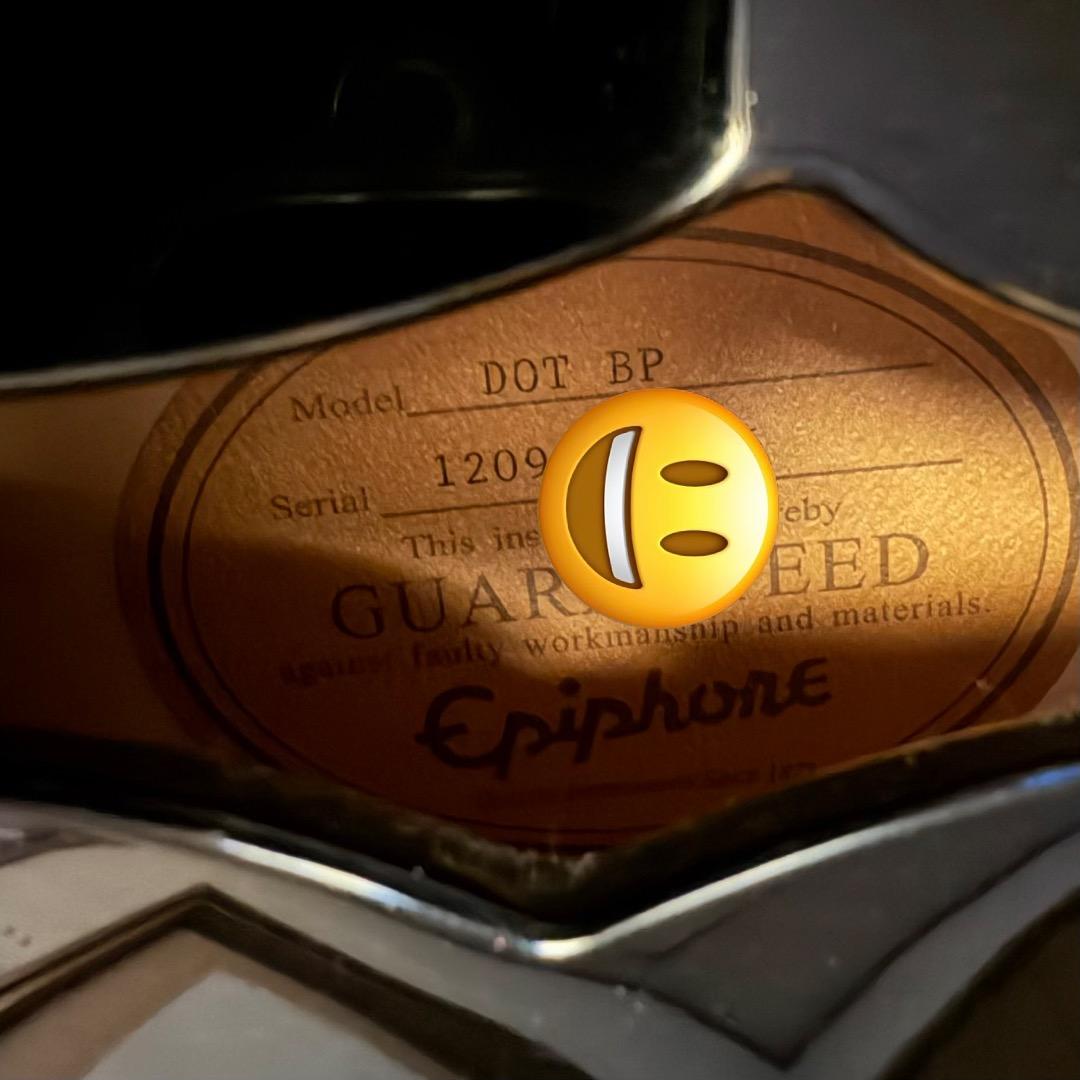 Epiphone DOT BP ES-335タイプ ブラックパール 限定品