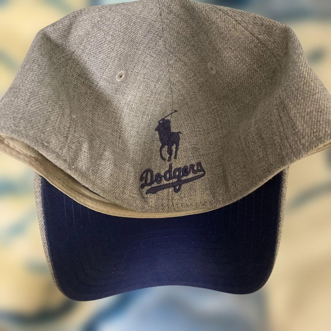 LA Dodgers Polo キャップ グレー M