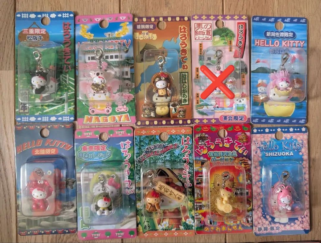 ご当地キティ ファスナーマスコット ハローキティ　根付　ストラップ　まとめ①