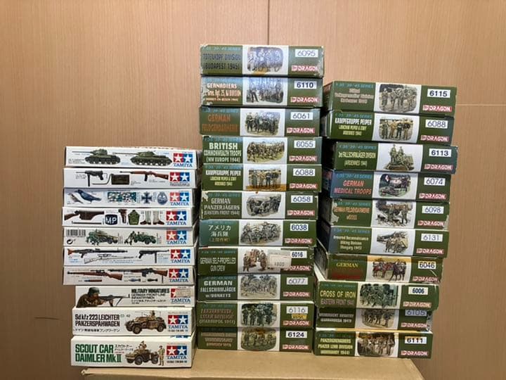 タミヤ  プラモ　ドラゴン　プラモ　ミリタリー全て当時物31点