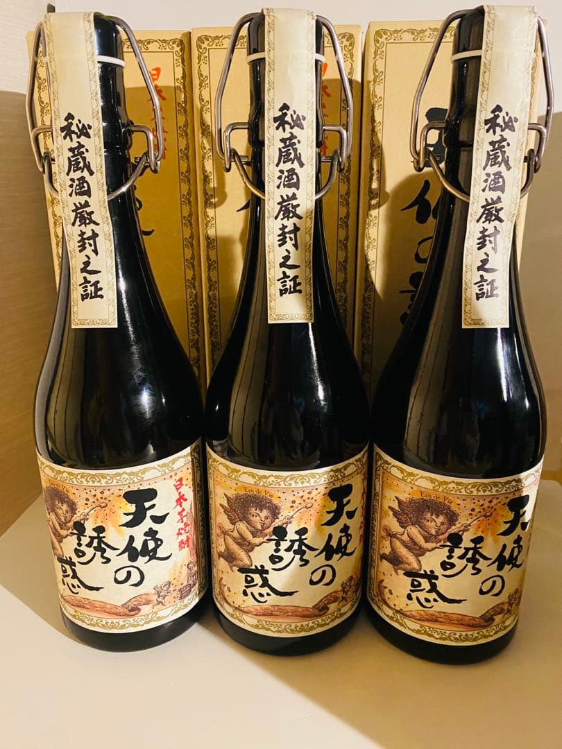 まーになります。天使の誘惑 焼酎40度720ml 3本セット未開封箱あり