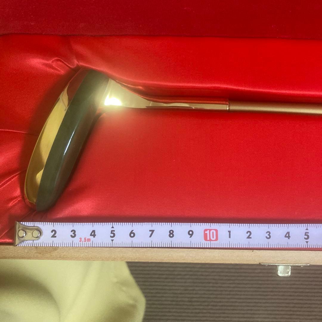 【希少】新品未使用 Deity 天然翡翠(ひすい) パター 木箱入り ゴルフ