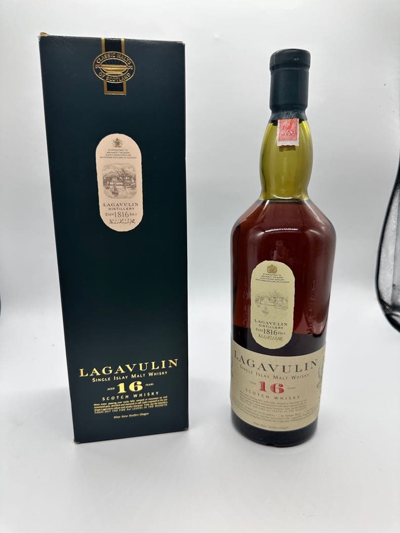 ラガヴーリン LAGAVULIN 16年 1ℓ 旧ボトル 王冠 ホワイトソース