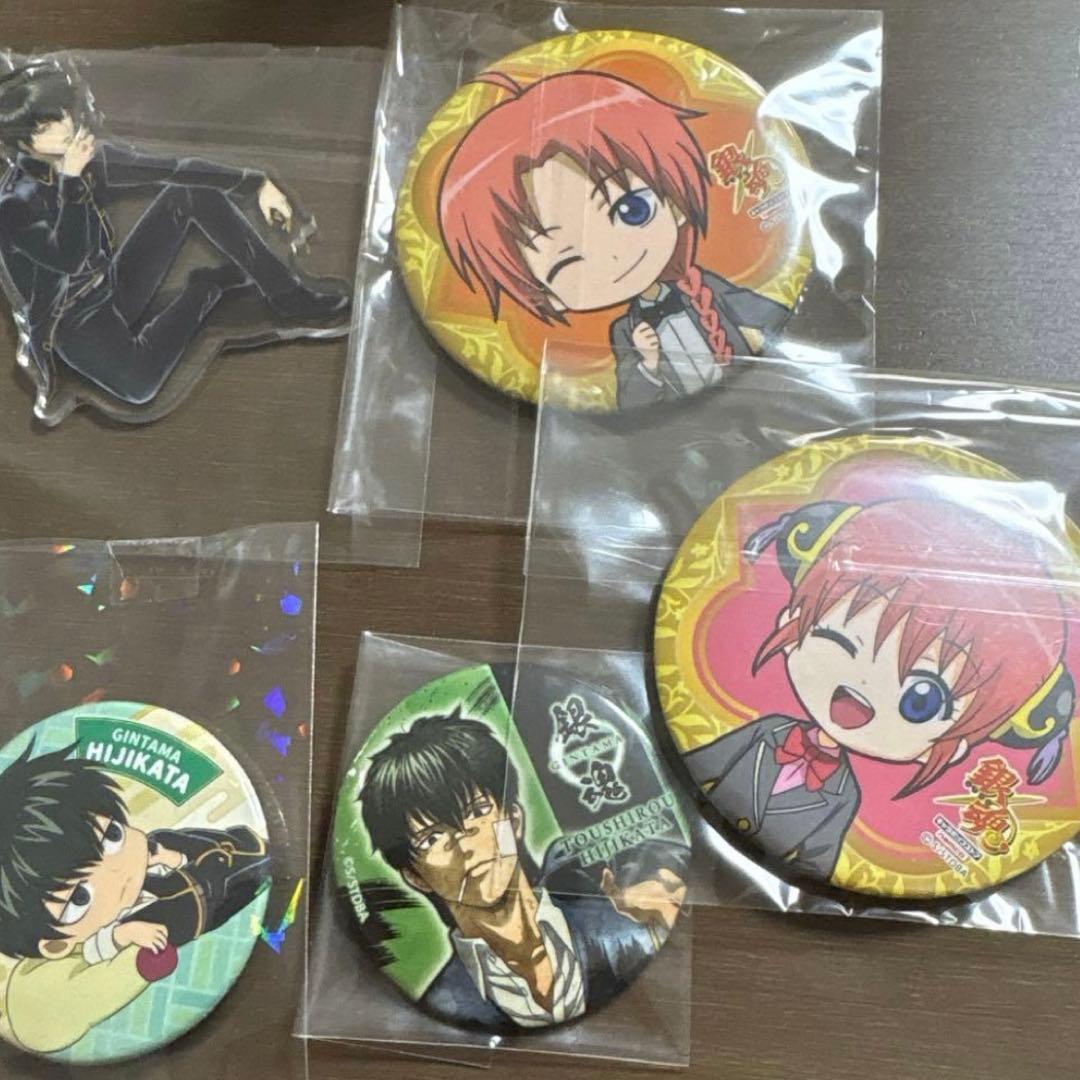 銀魂カード、缶バッジセット　バラ売り不可