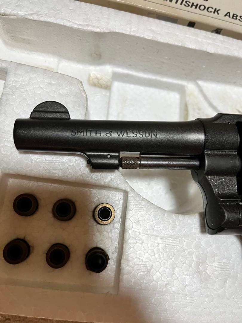 ネ*☆様 当時物 昭和マルシン　S&W ミリタリー&ポリス　4インチモデル　箱・