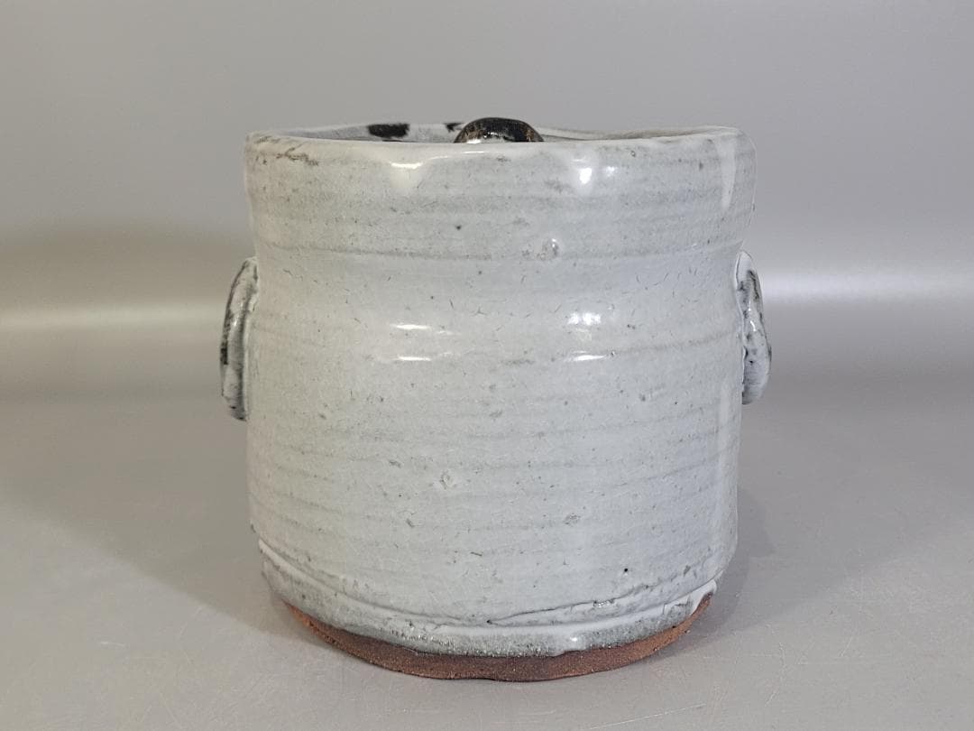 絵瀬戸 十葦文 水指 魯山人先生作 書付 美品