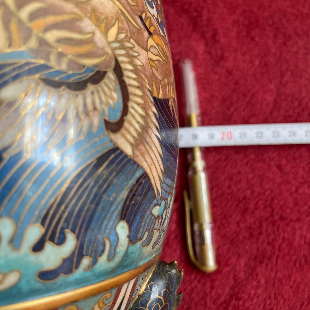 双龍、飛虎➖法蜋彩絵花瓶