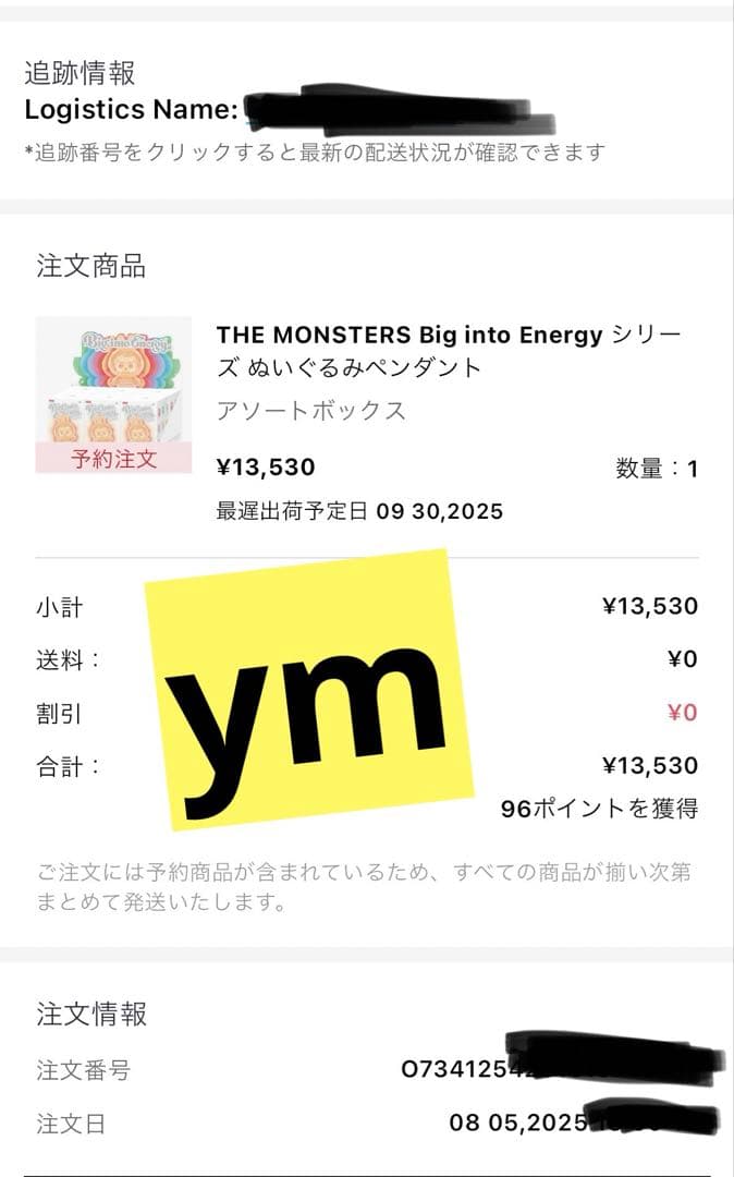 LABUBU THE MONSTERSbig into energyシークレット