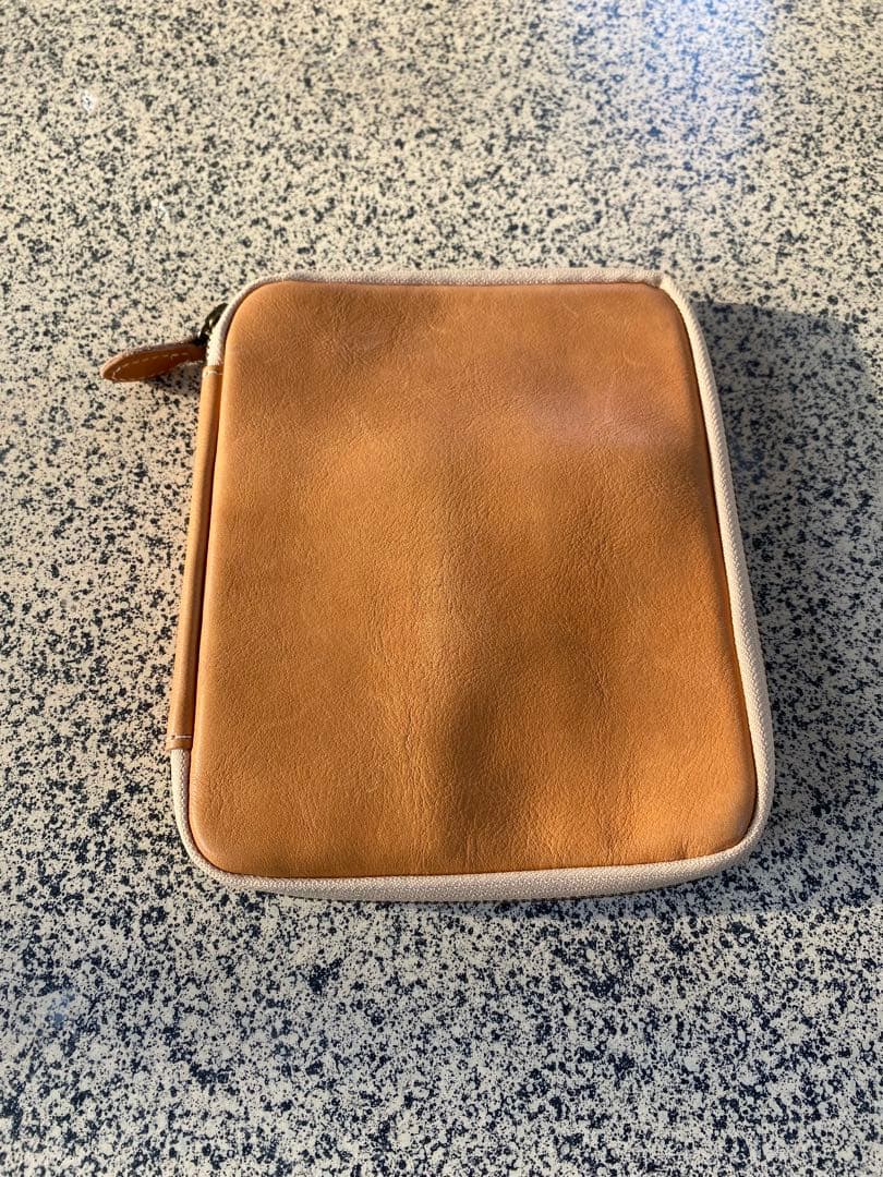 【高級感】&Liebe アンデリーベ 本革 ペンケース オーガナイザー キャメル