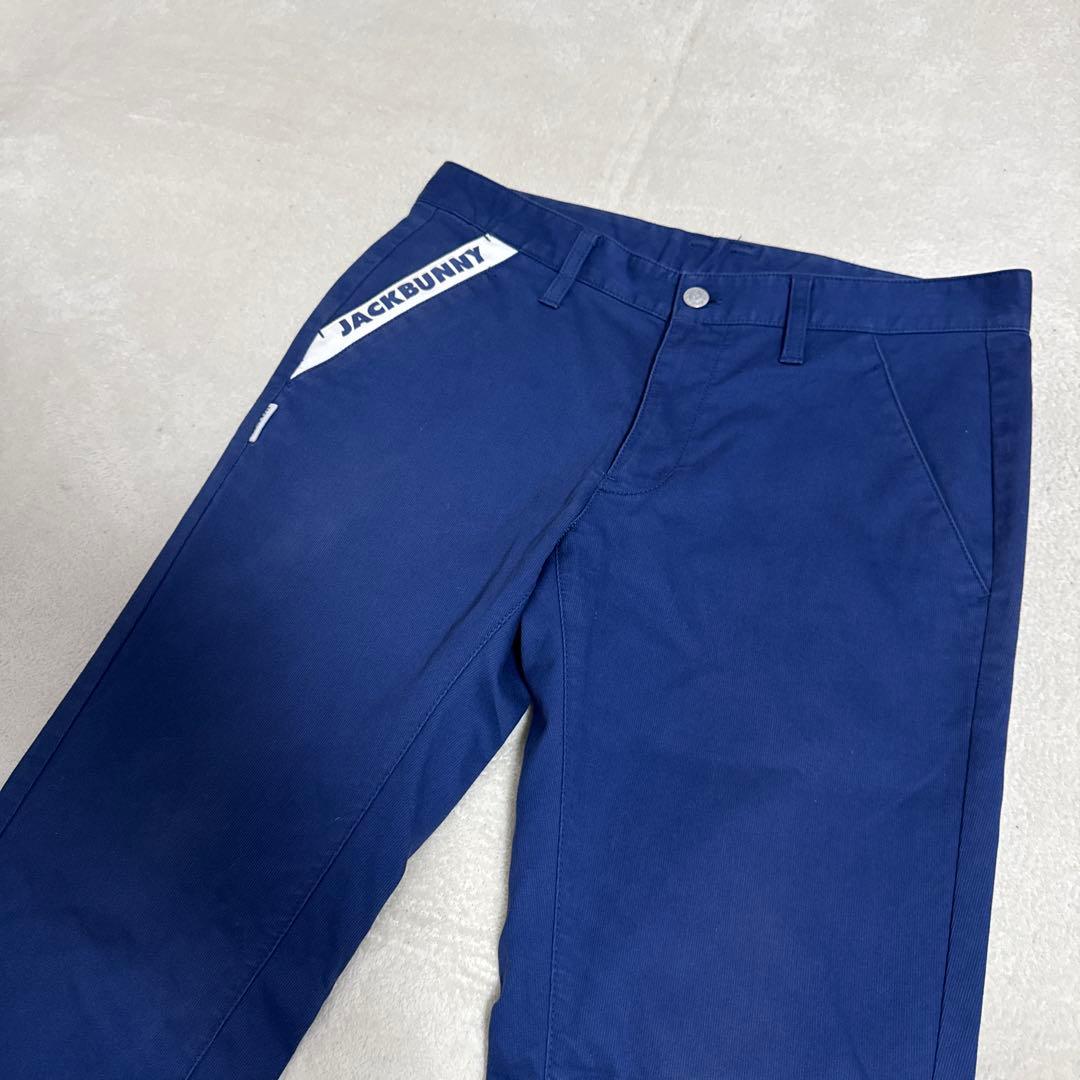 近年モデル 美品 ジャックバニー ゴルフパンツ ネイビー M