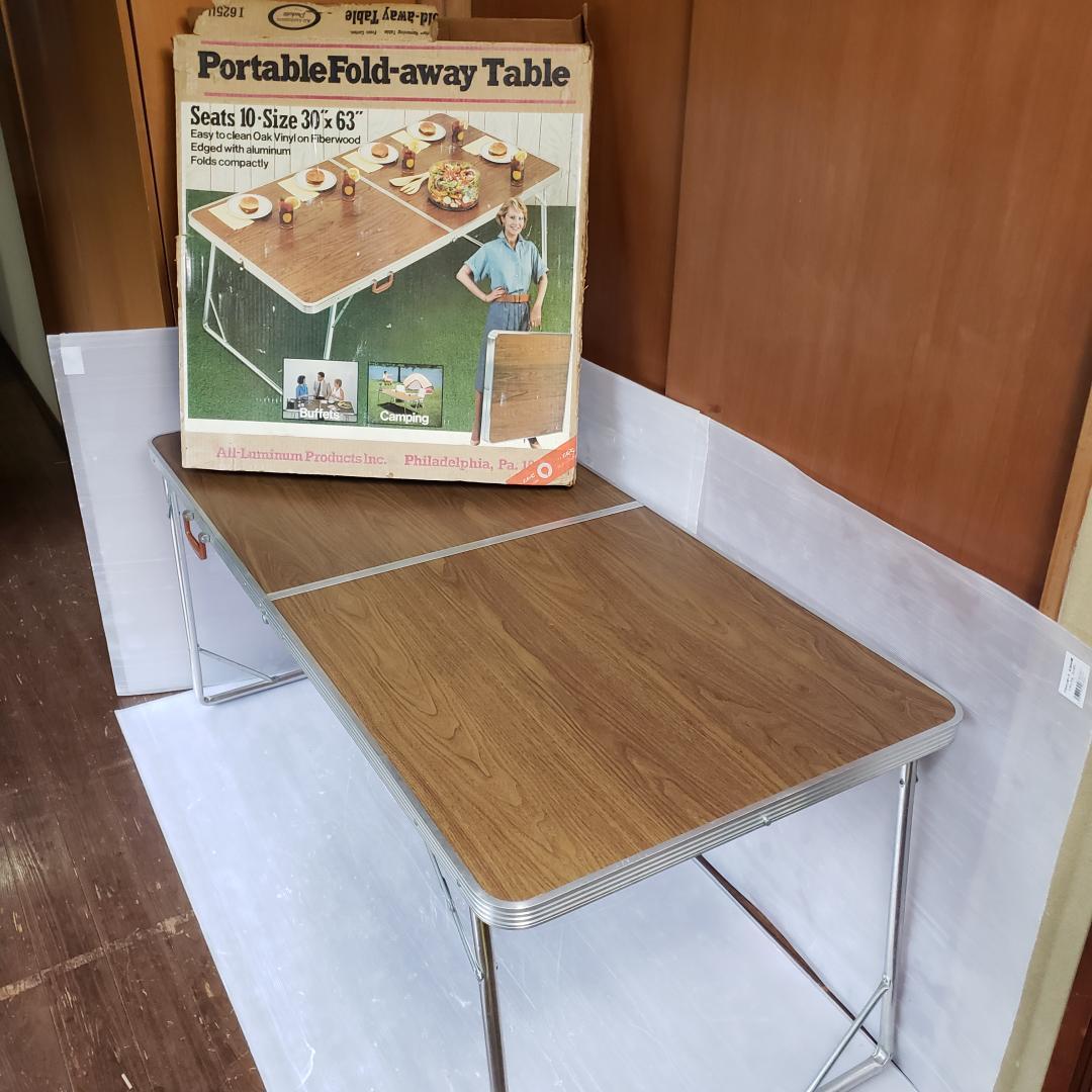 【箱付き】フォールディング テーブル アメリカ製 ビンテージ