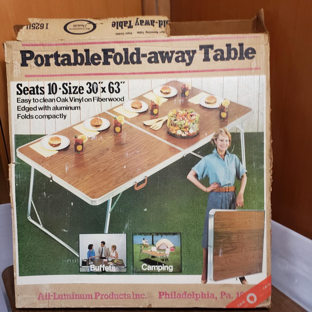 【箱付き】フォールディング テーブル アメリカ製 ビンテージ