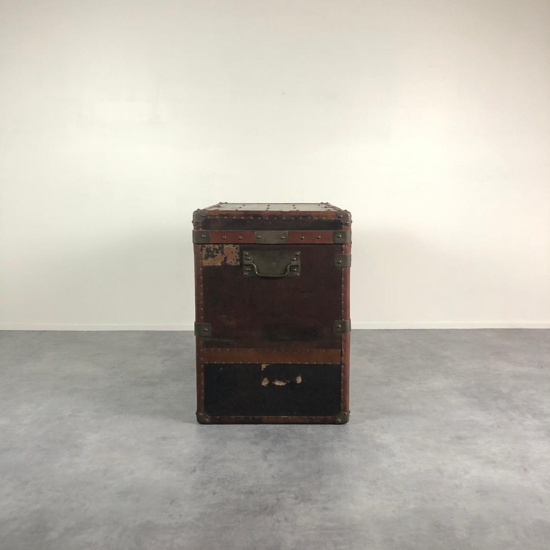 アンティーク レザー トランク