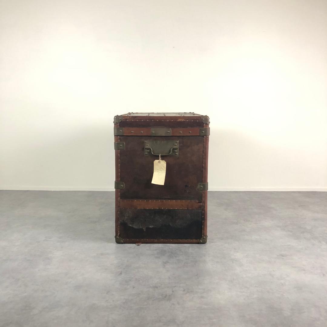 アンティーク レザー トランク