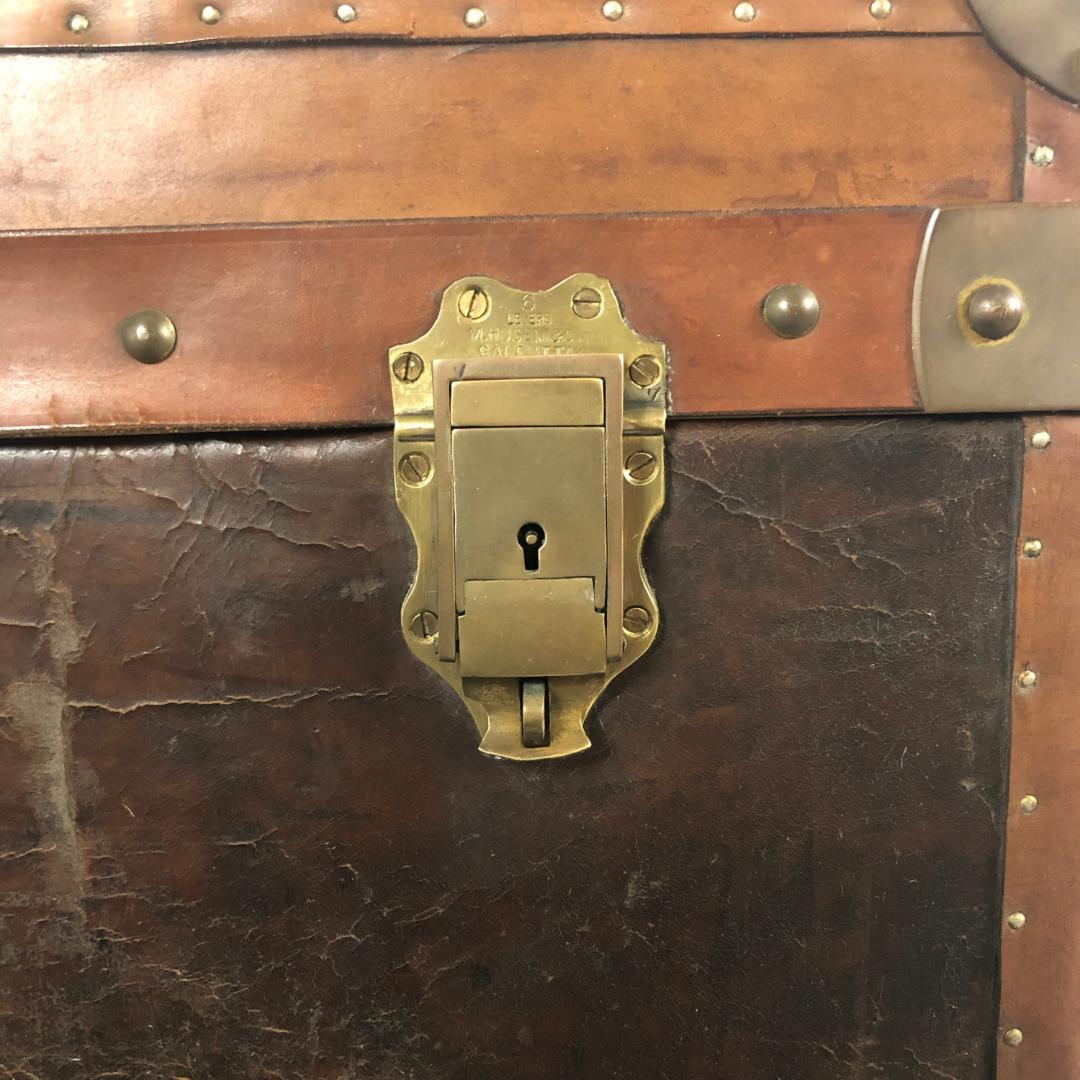 アンティーク レザー トランク