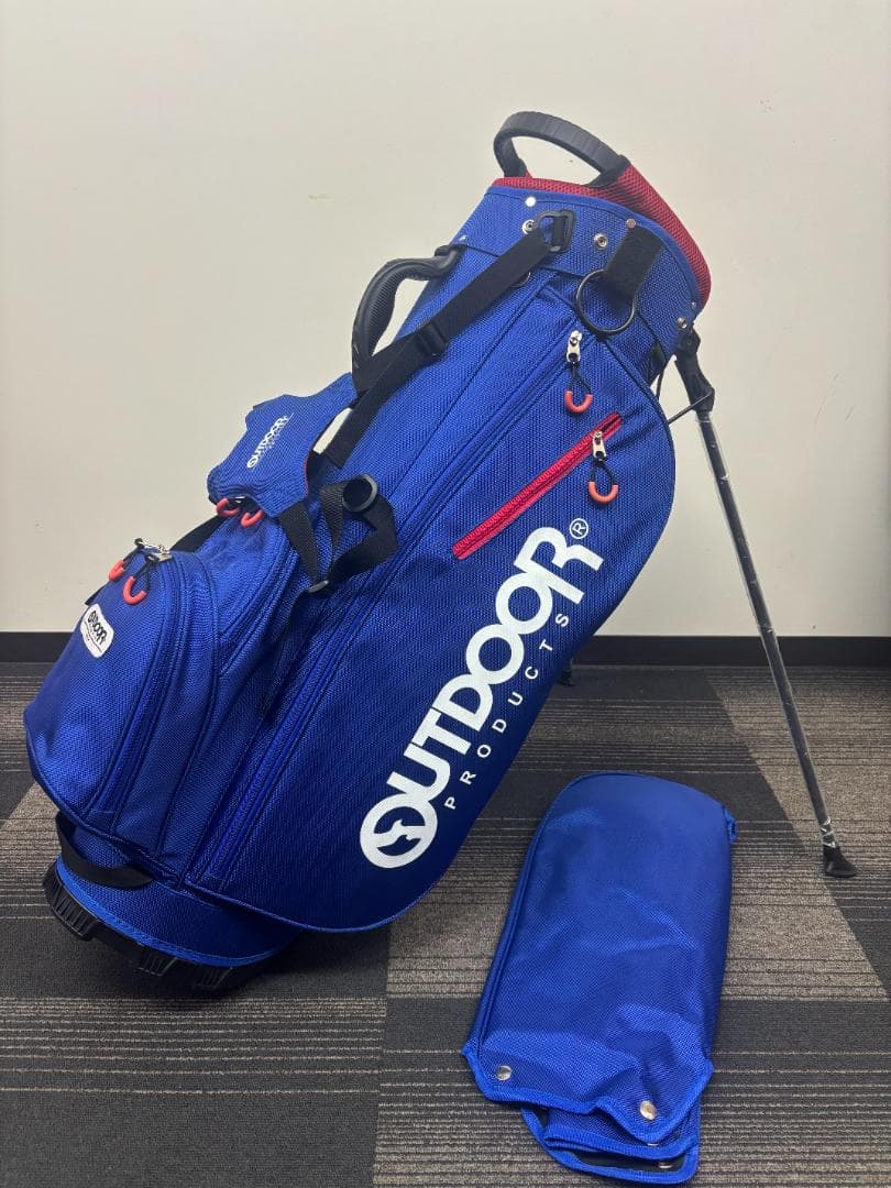 OUTDOOR PRODUCTS スタンド式キャディバッグ ネイビー