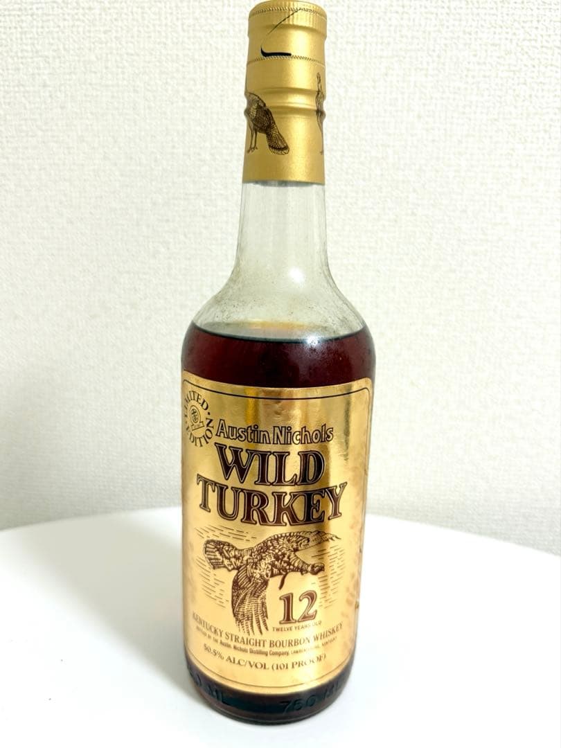 ワイルドターキー 12年 飛翔 ゴールドラベル 750ml 未開封 金筒付き