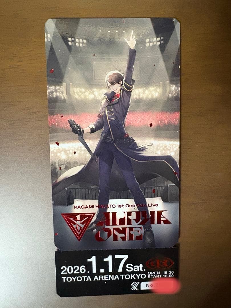 加賀美ハヤト ワンマンライブ メモリアルチケット FC特典 にじさんじ