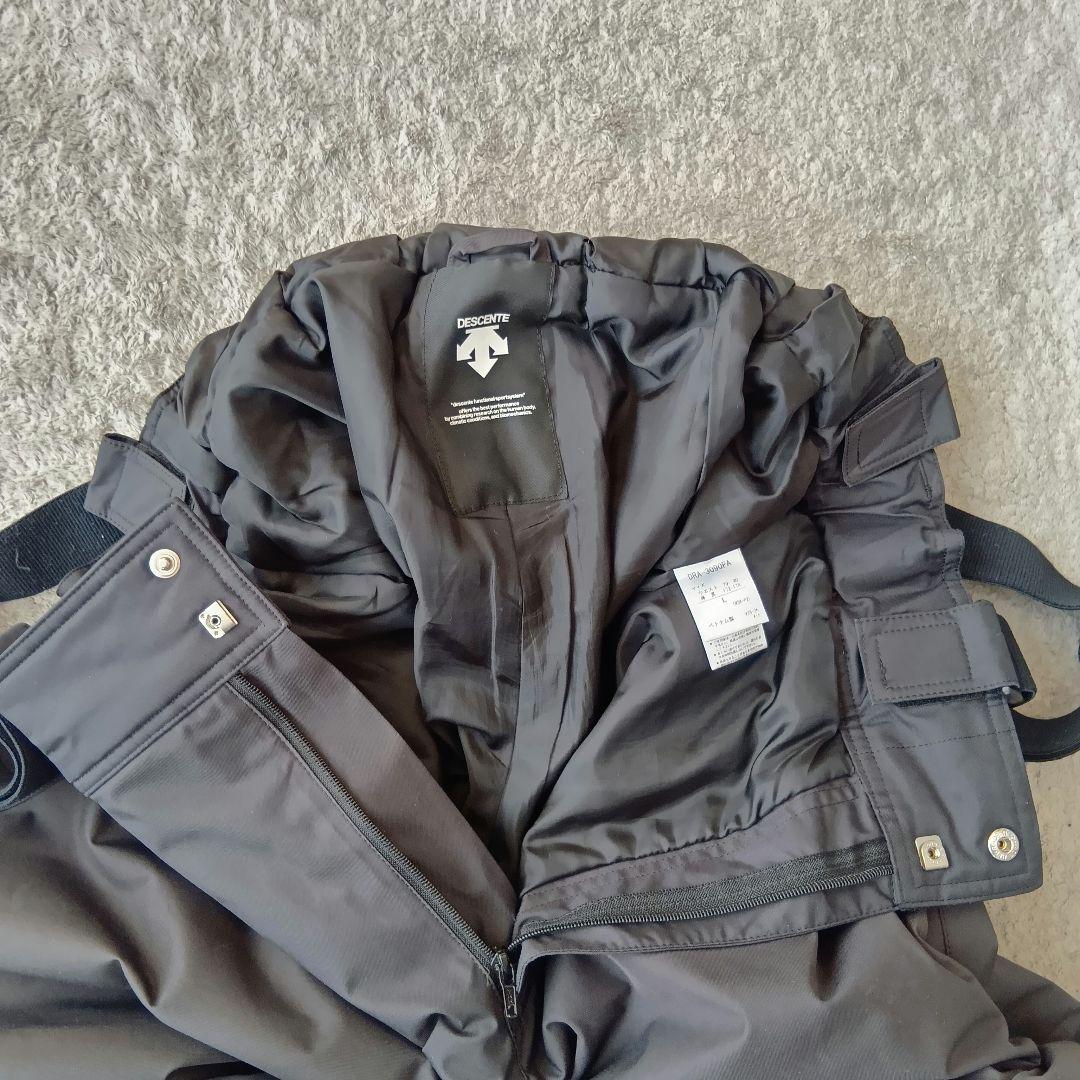 DESCENTE スキーウェア　セットアップ　上下　黒　赤　メンズ　L