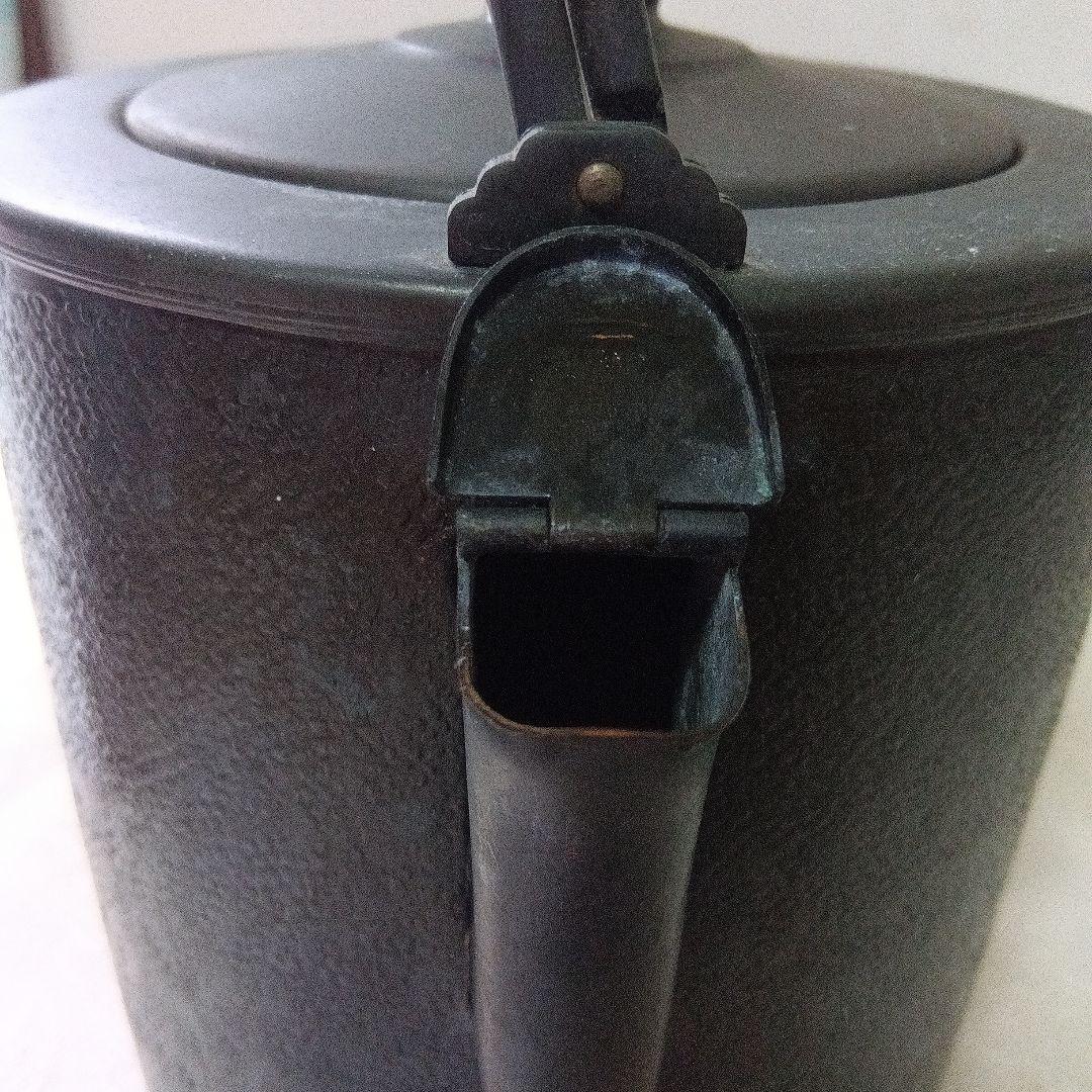 銅製　洗瓶　水次 　菊桐紋　茶道具