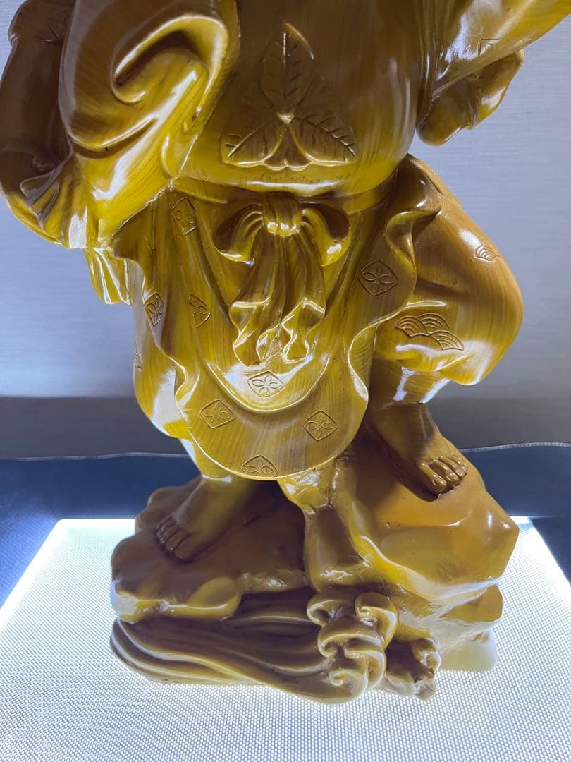 大黒天　恵比寿 二柱 二天像 仏像　置物 七福 神風水開運金運招財骨董