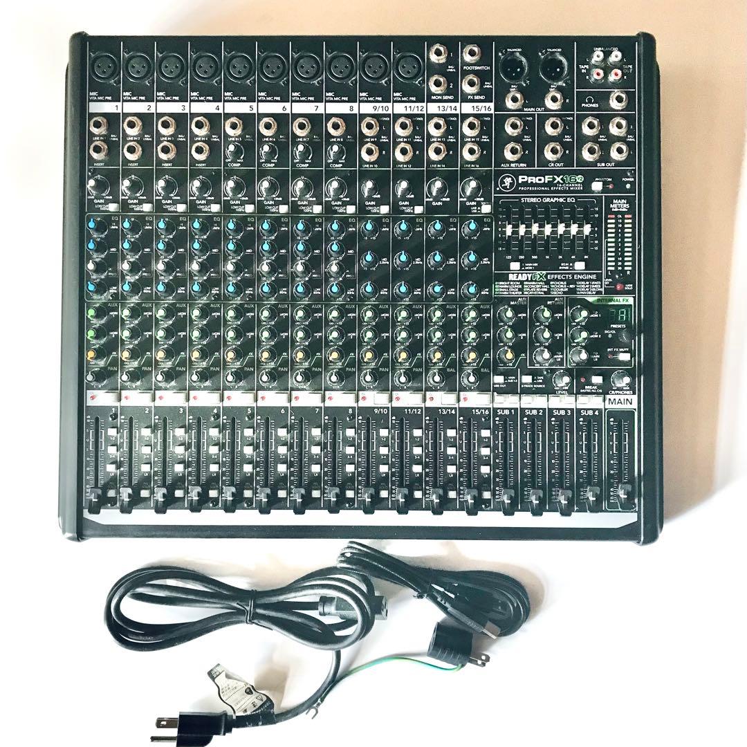 【美品】ミキサー+別売専用バッグセット MACKIE ProFX16v2