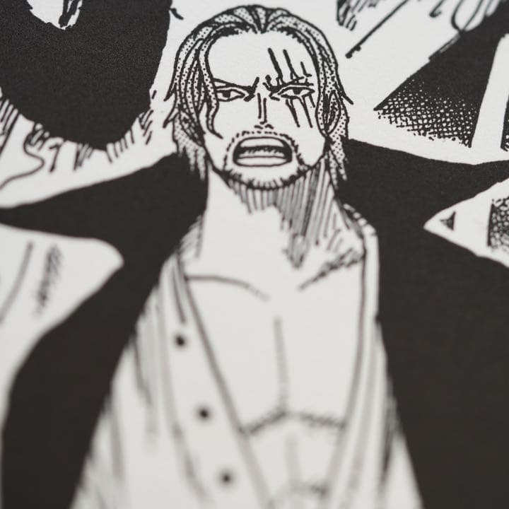 ONE PIECE 漫画アート 赤髪海賊団 サイン入り原画 NFT ED20