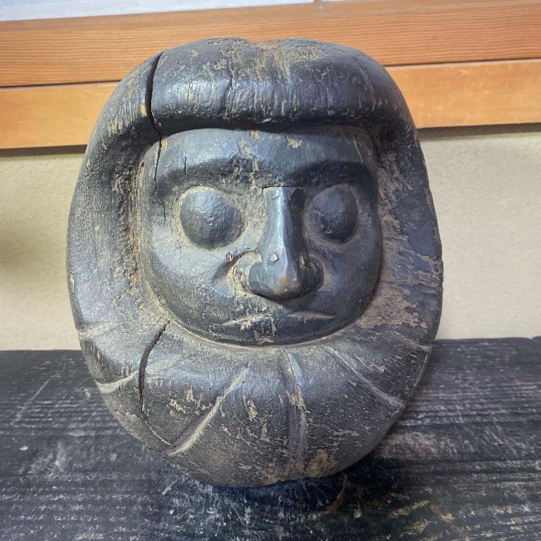 木彫　達磨の型